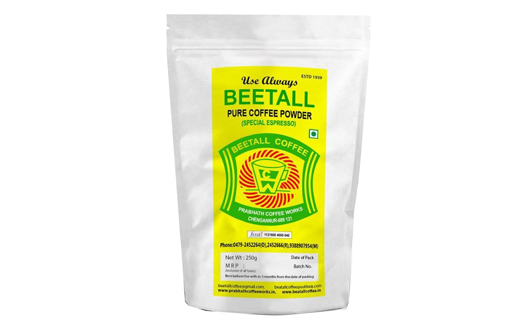 Beetall Pure Coffee Powder (Special Expresso)  Pack  250 grams